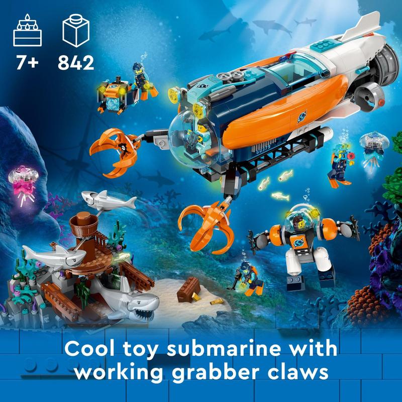 Conjunto de brinquedos de construção LEGO City Deep-Sea Explorer
